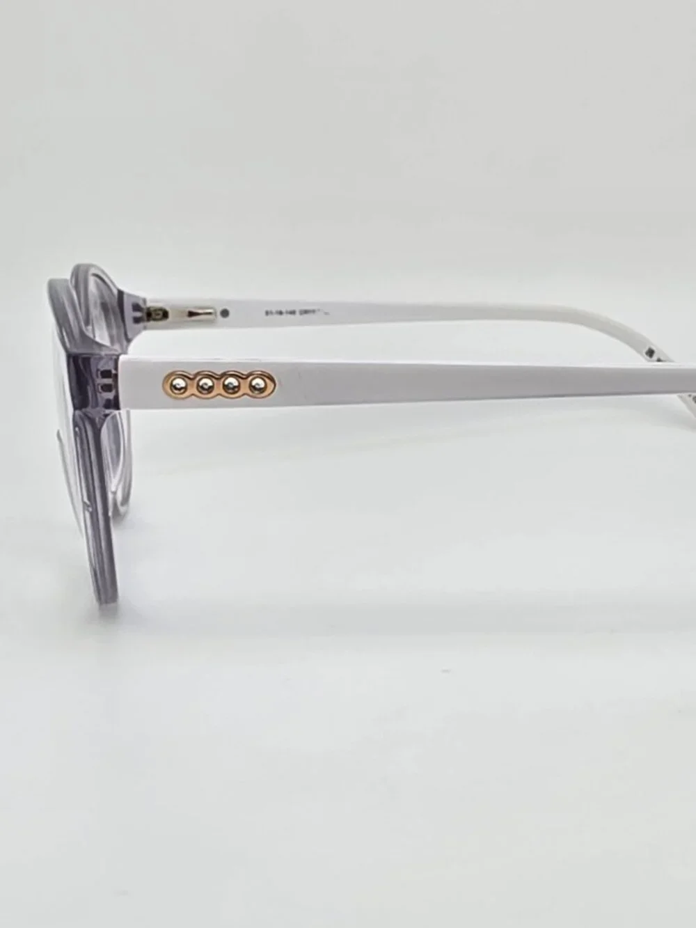 Bulova Surfside Crystal Clear White Eyeglasses Frame w/ Flexhinge and Case 51mm